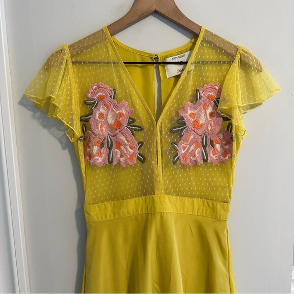 Cleobella x Rocky Barnes Yellow Floral Mini Dress XS - Picture 8 of 12